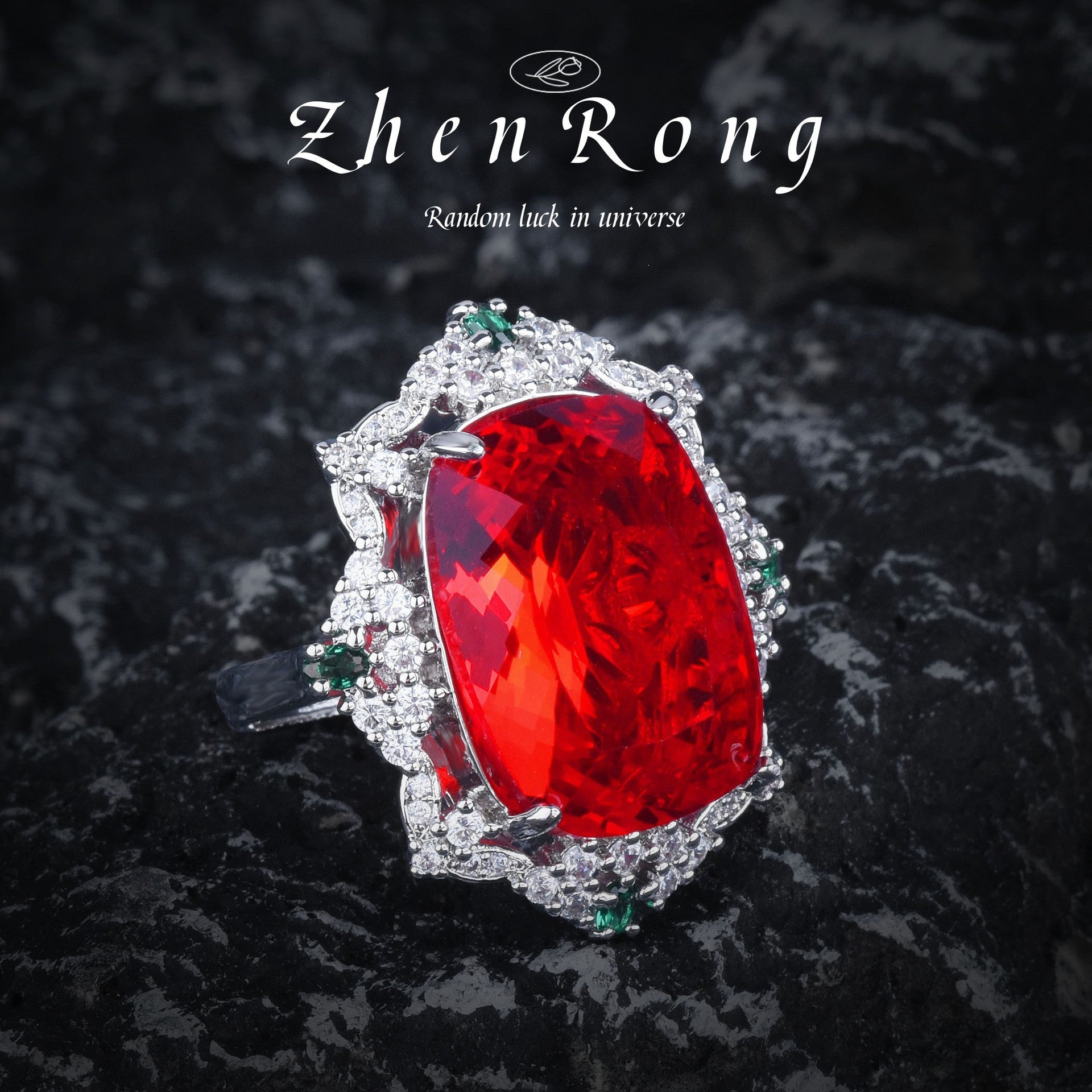 Fashion emerald big gem color treasure series