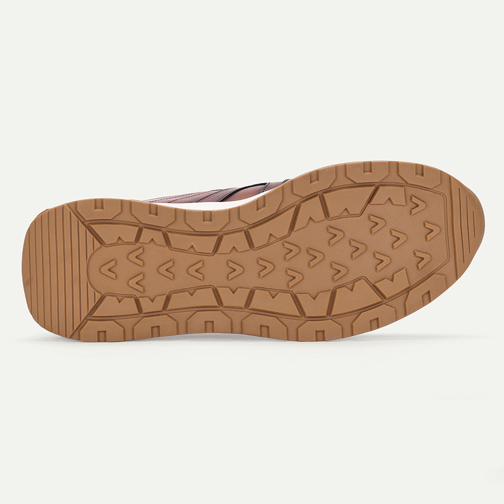 New fashionable top layer cowhide men's casual leather shoes