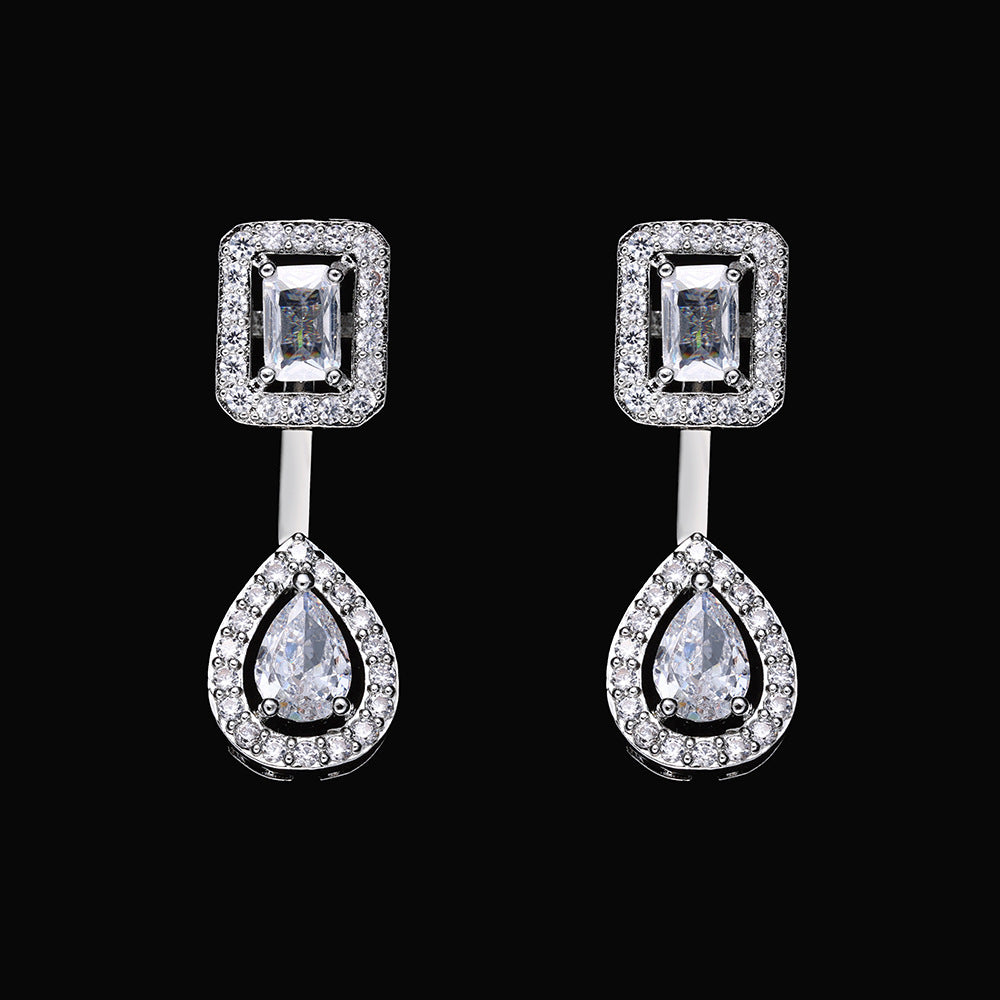 Parure de collier minimaliste en cristal pour mariée ou tenue de tous les jours