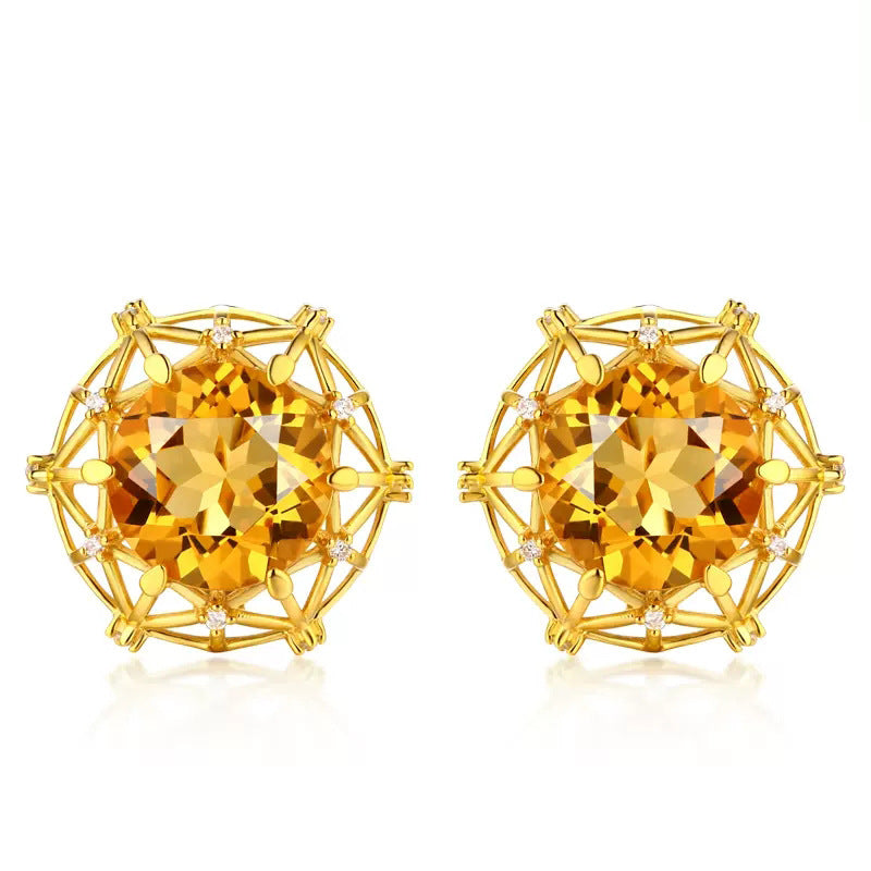 10 carat oversized citrine bird's nest collection