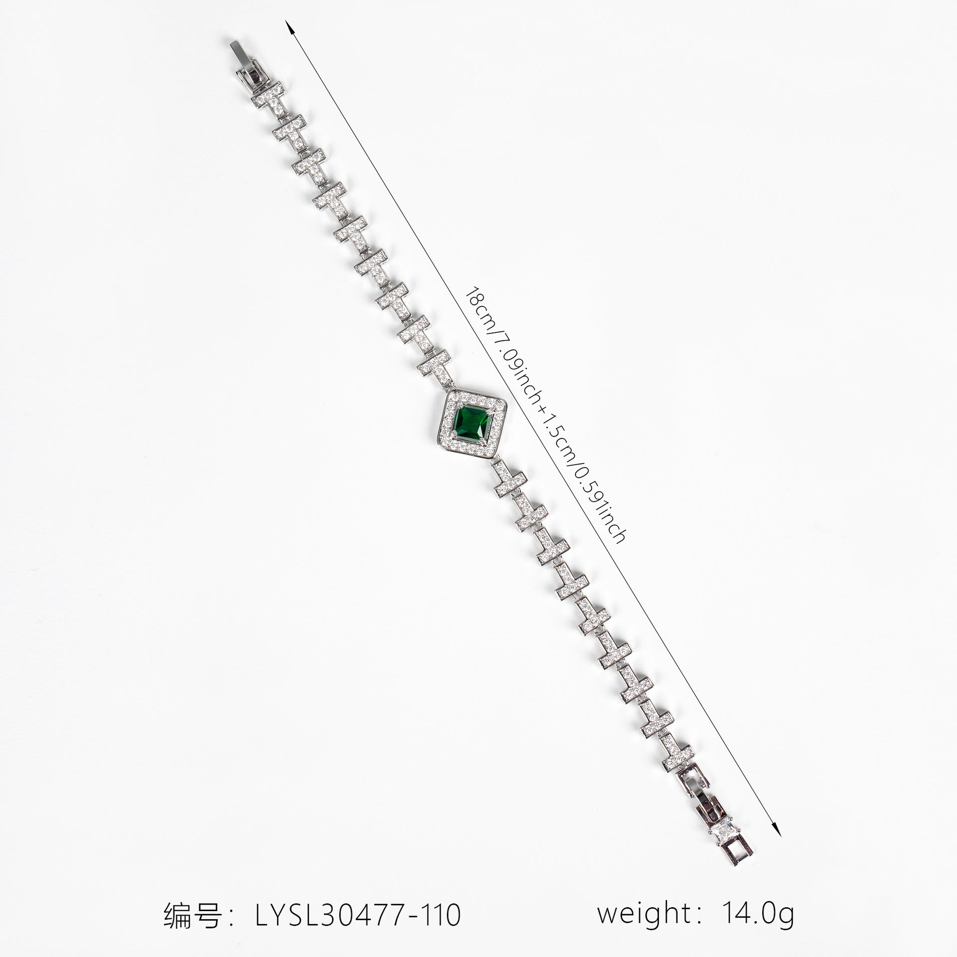 Luxury Yellow Square Crystal Bracelet – Silver Tone Halo Statement Jewelry for Women