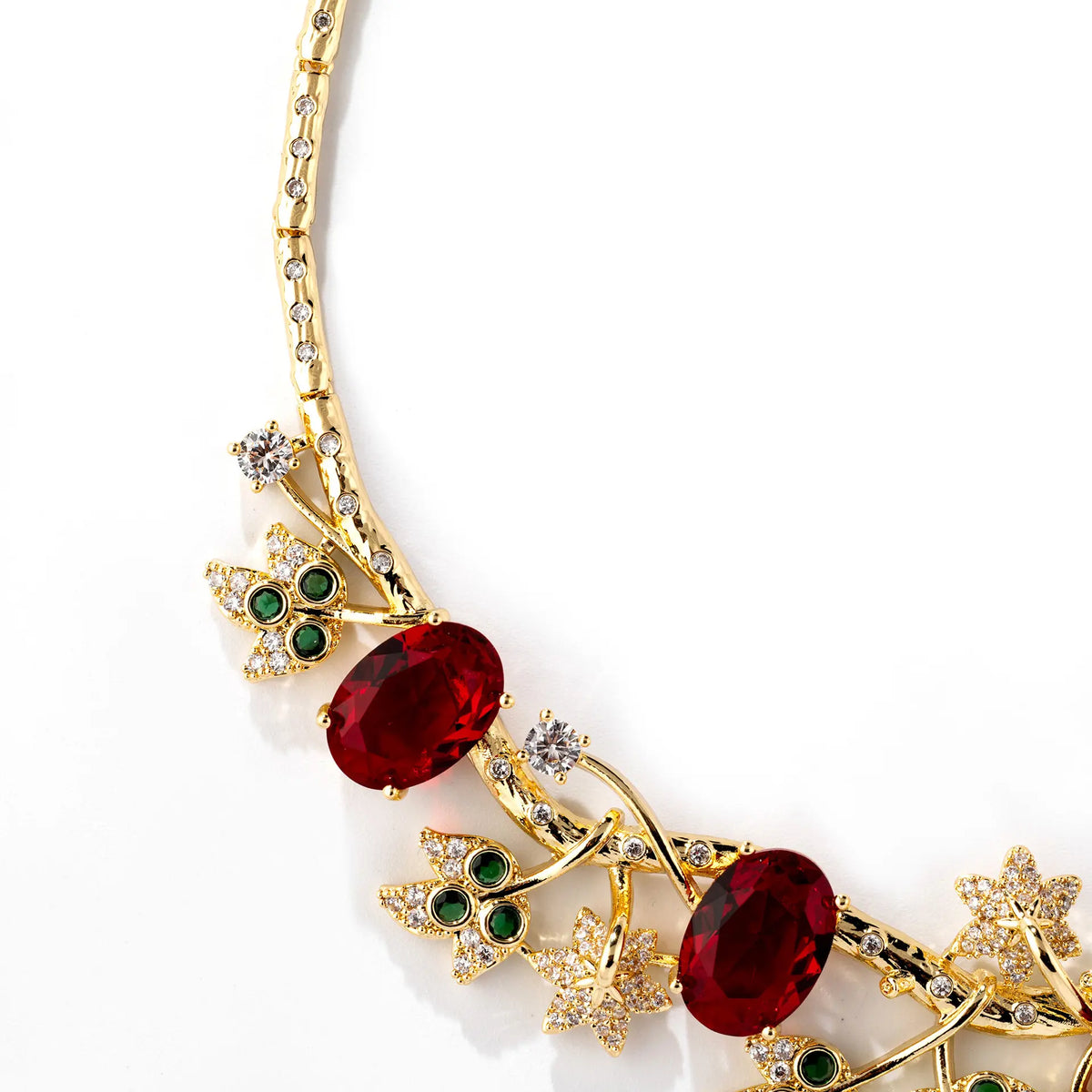 Necklace and earring set - luxurious, versatile, high-end, party jewelry
