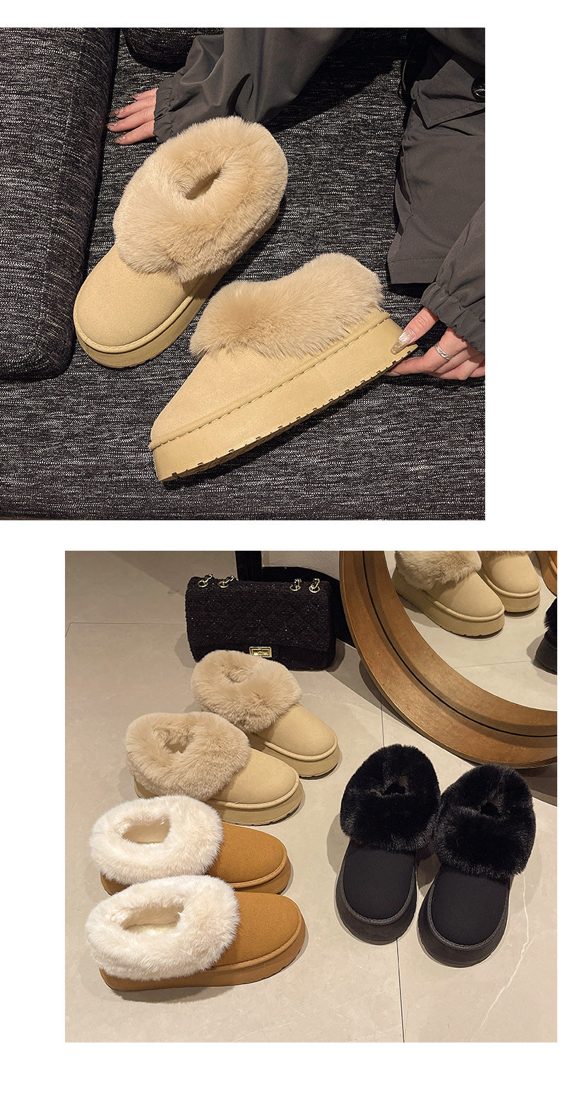 Winter Snow Fleece Warm Boots