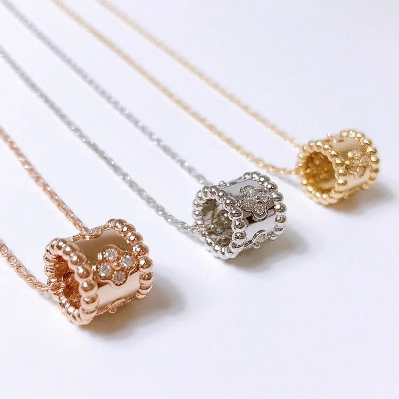 Lucky Clover Kaleidoscope Necklace