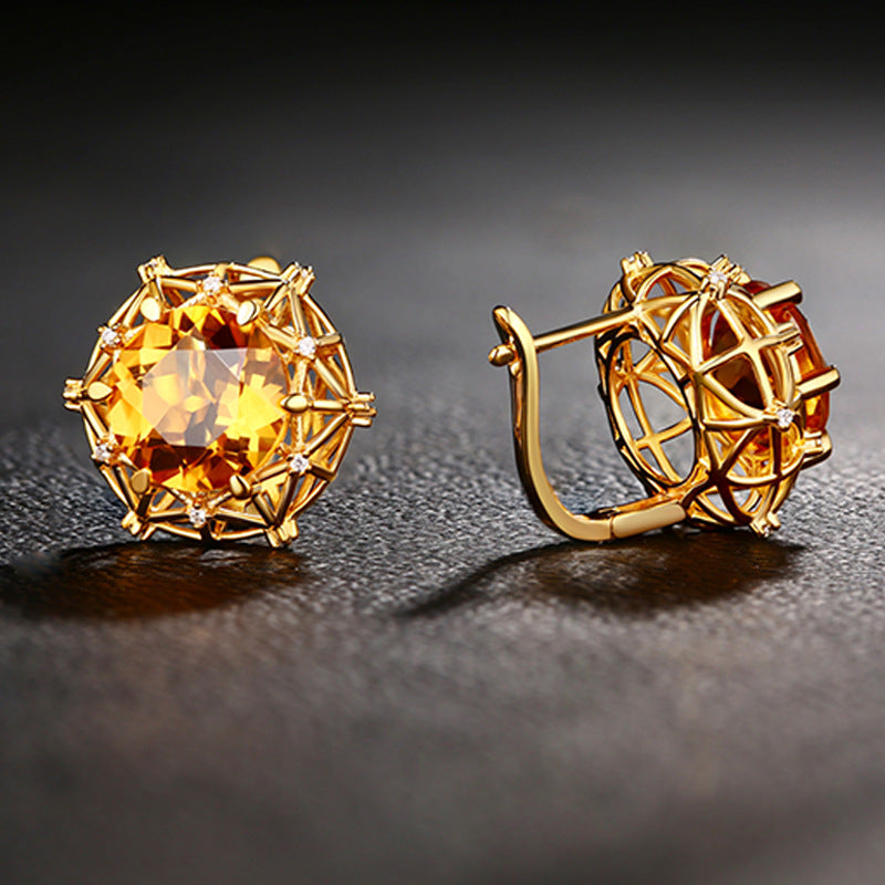 10 carat oversized citrine bird's nest collection