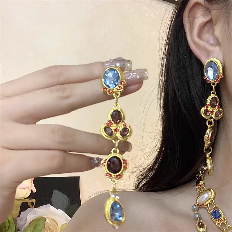 Colored Diamond Medieval Necklace Set