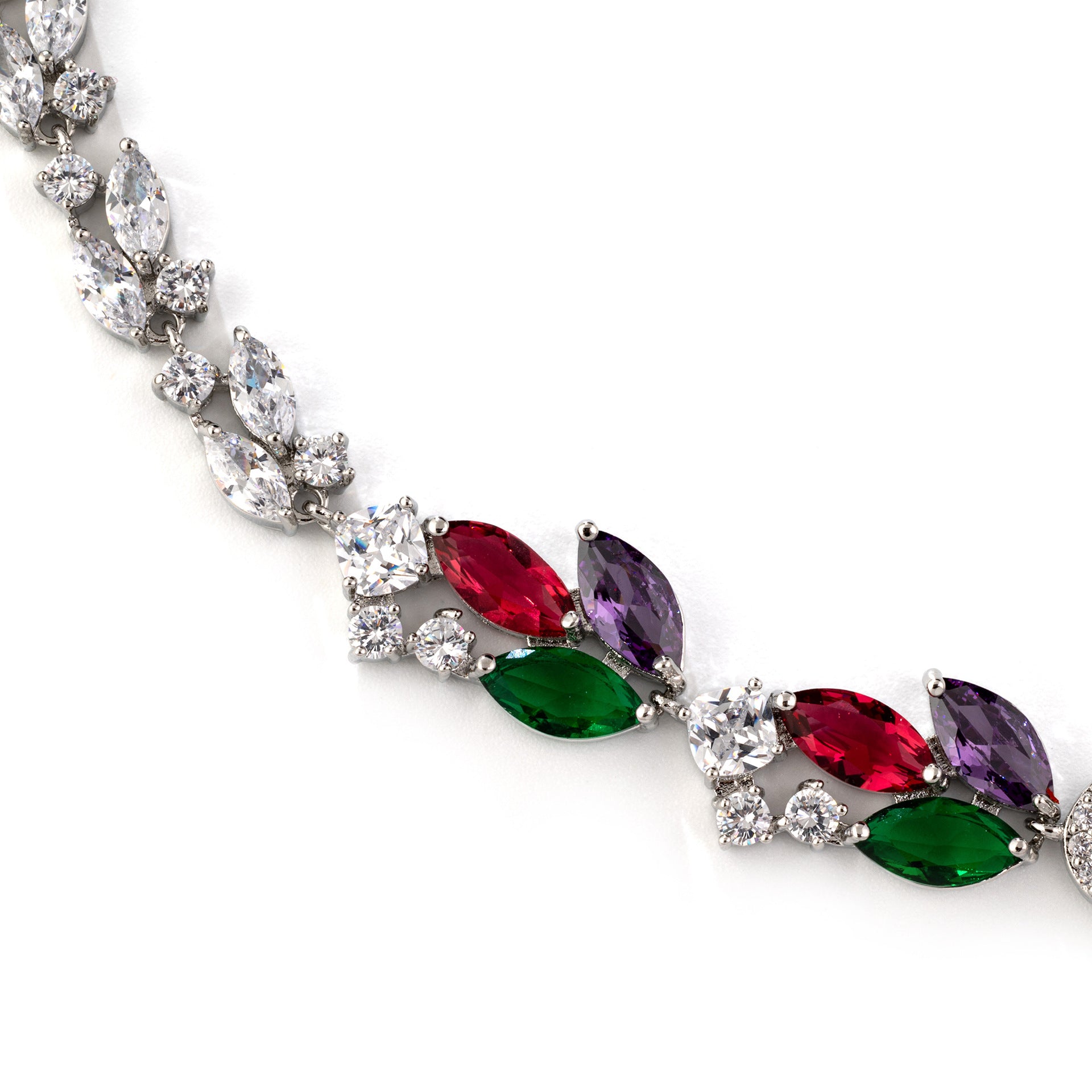 Luxury Sapphire Blue Crystal Necklace Earrings Set – Elegant Statement Jewelry for Women