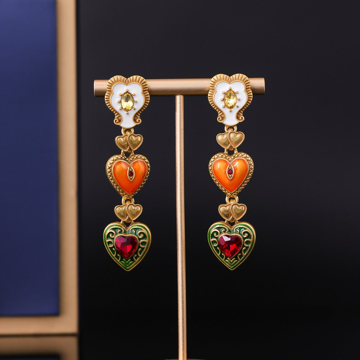 Retro medieval love light luxury diamond set