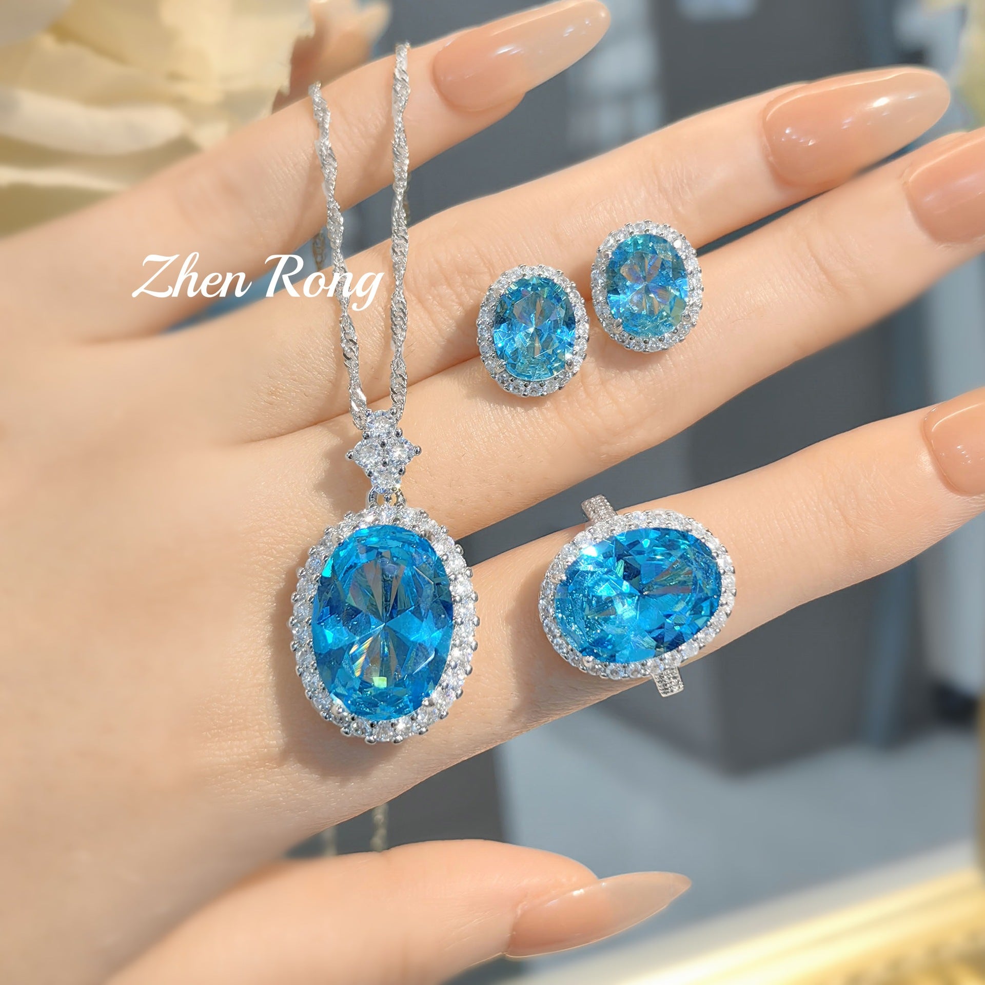 Heavy Industry Color Diamond Pigeon Egg Hanging Color Treasure Series