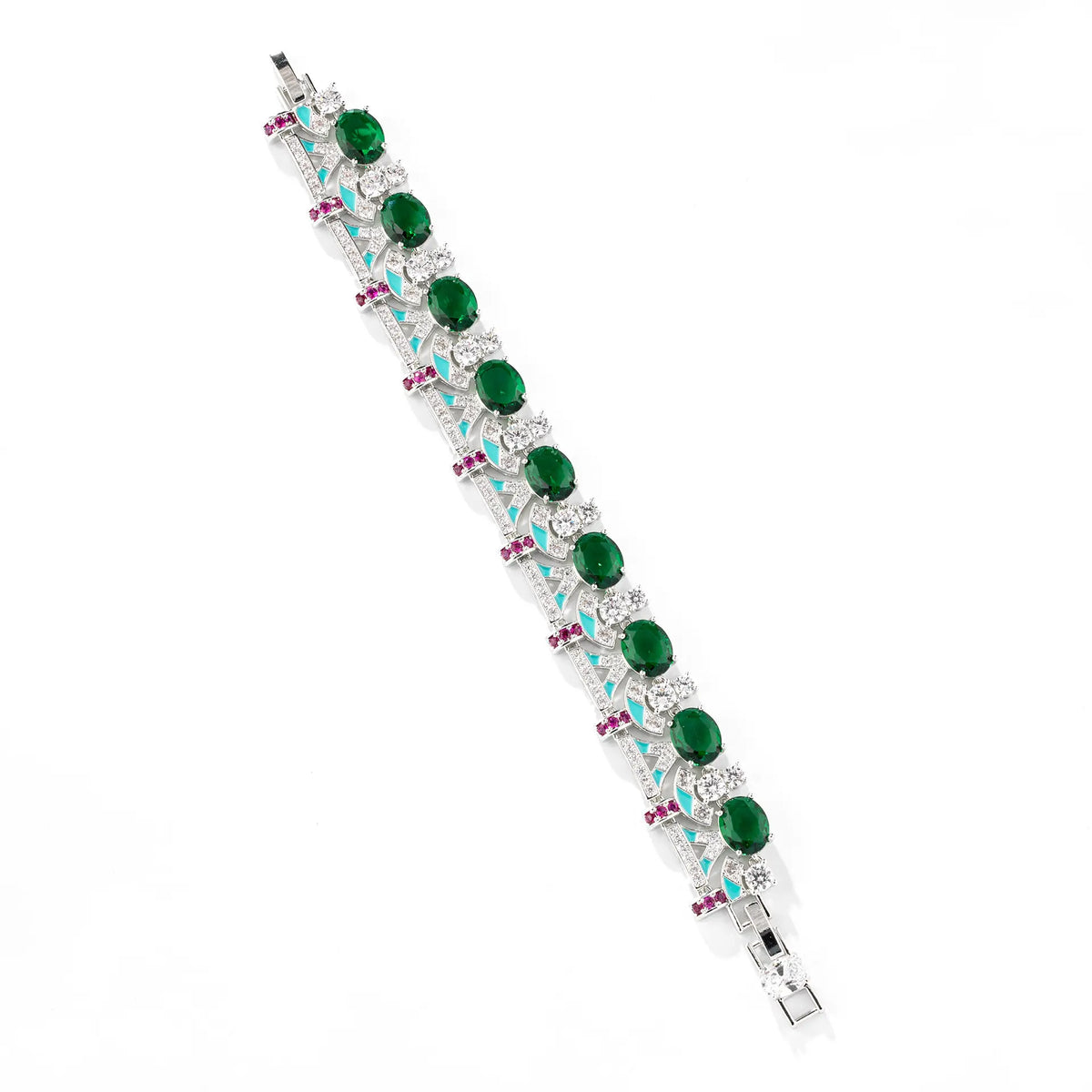 Fashioneasiest for matchheavy industry colorful treasure necklaceaccessible luxuryniche style clavicle chain dinner suit