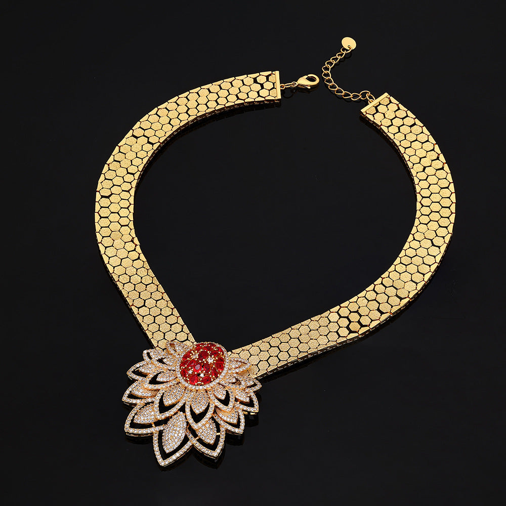 Bohemian style jewelry set, luxurious banquet accessories for women