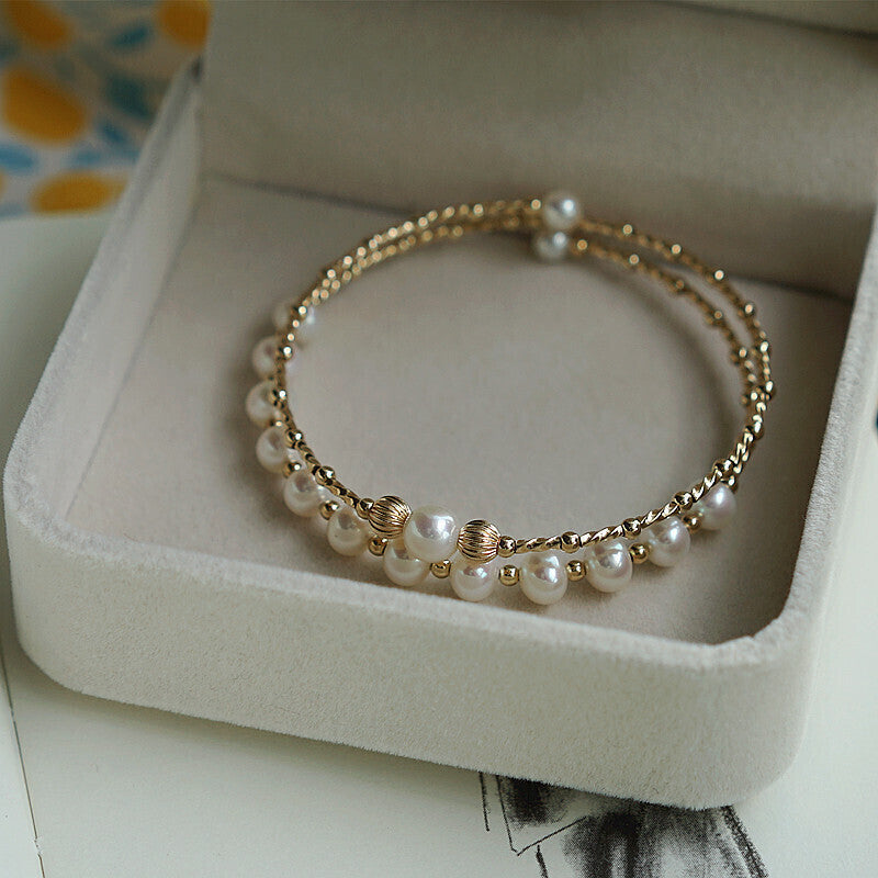 Fashion Pearl Double Bracelet