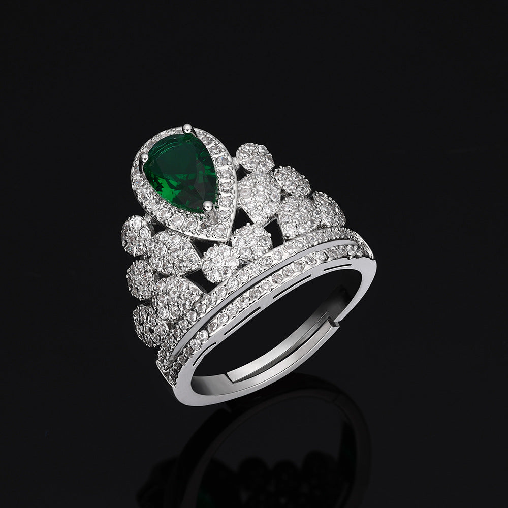 Parure Collier Diamants et Émeraudes de Luxe – Design Royal Élégant