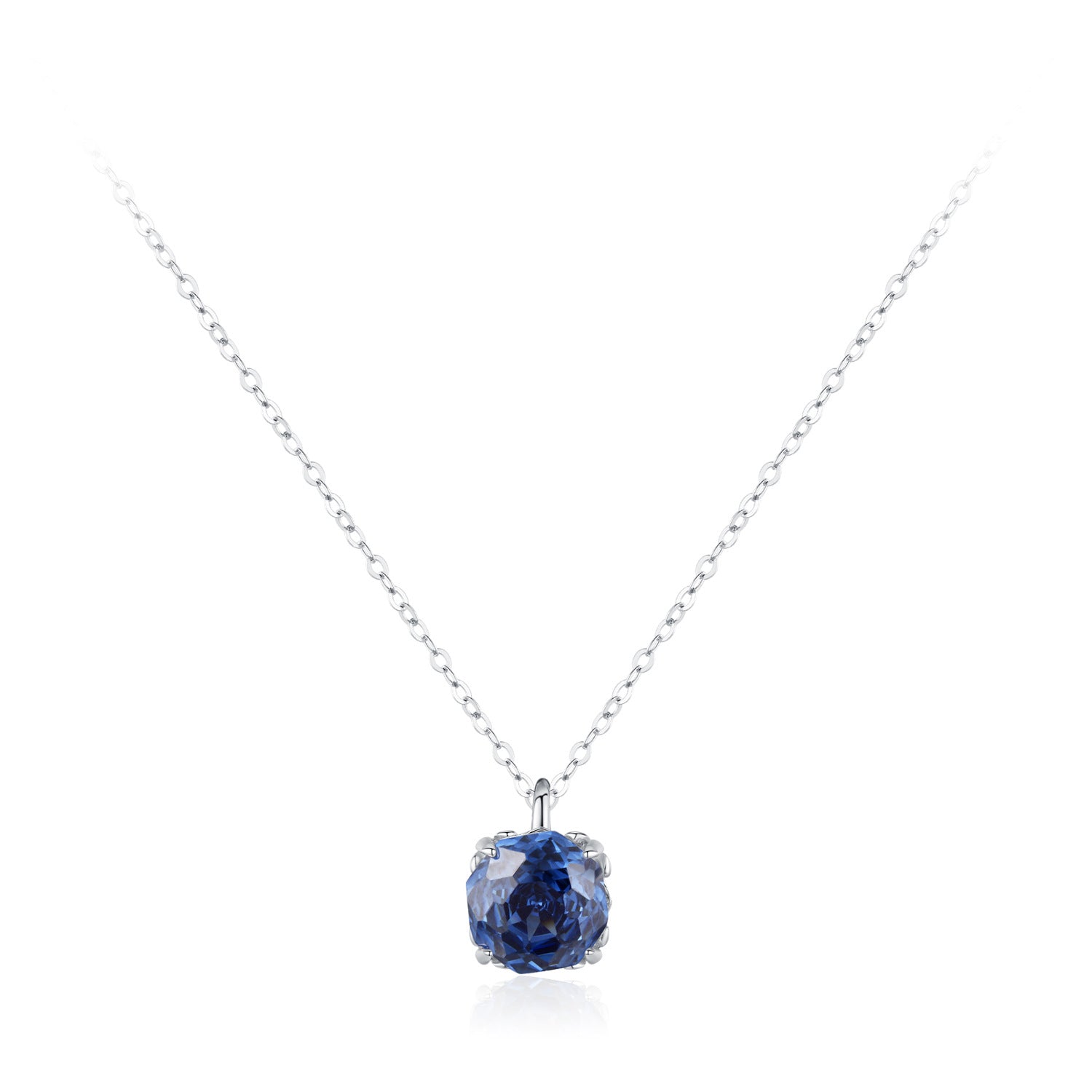 S925 Sterling Silver Vintage Rose Gemstone Necklace