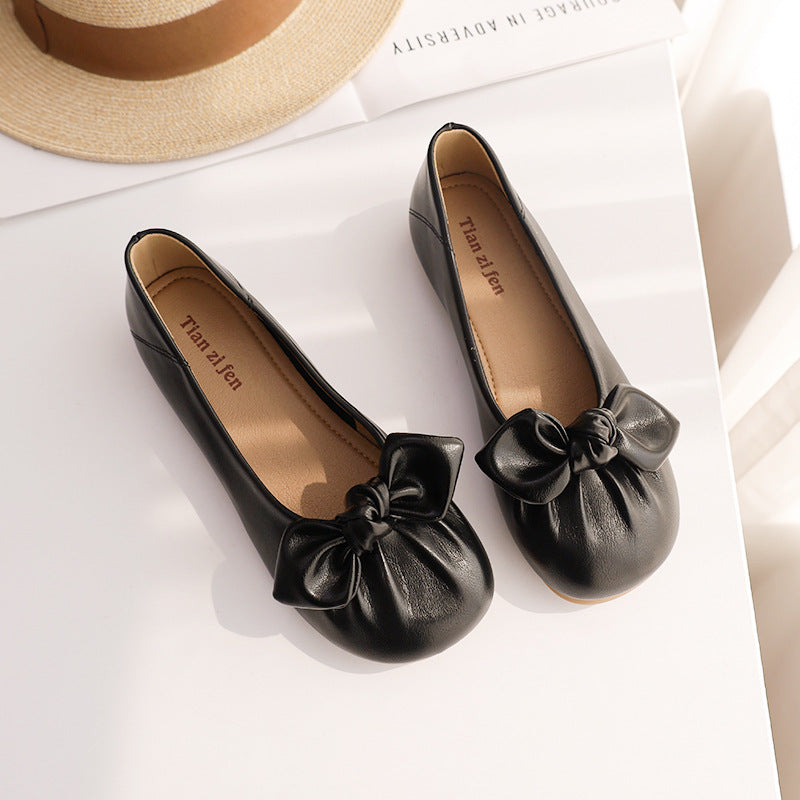 Fashion Bow Soft Sole Professional Work Loafers