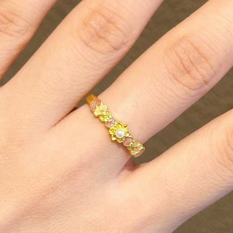 S925 Sterling Silver Colored Ring