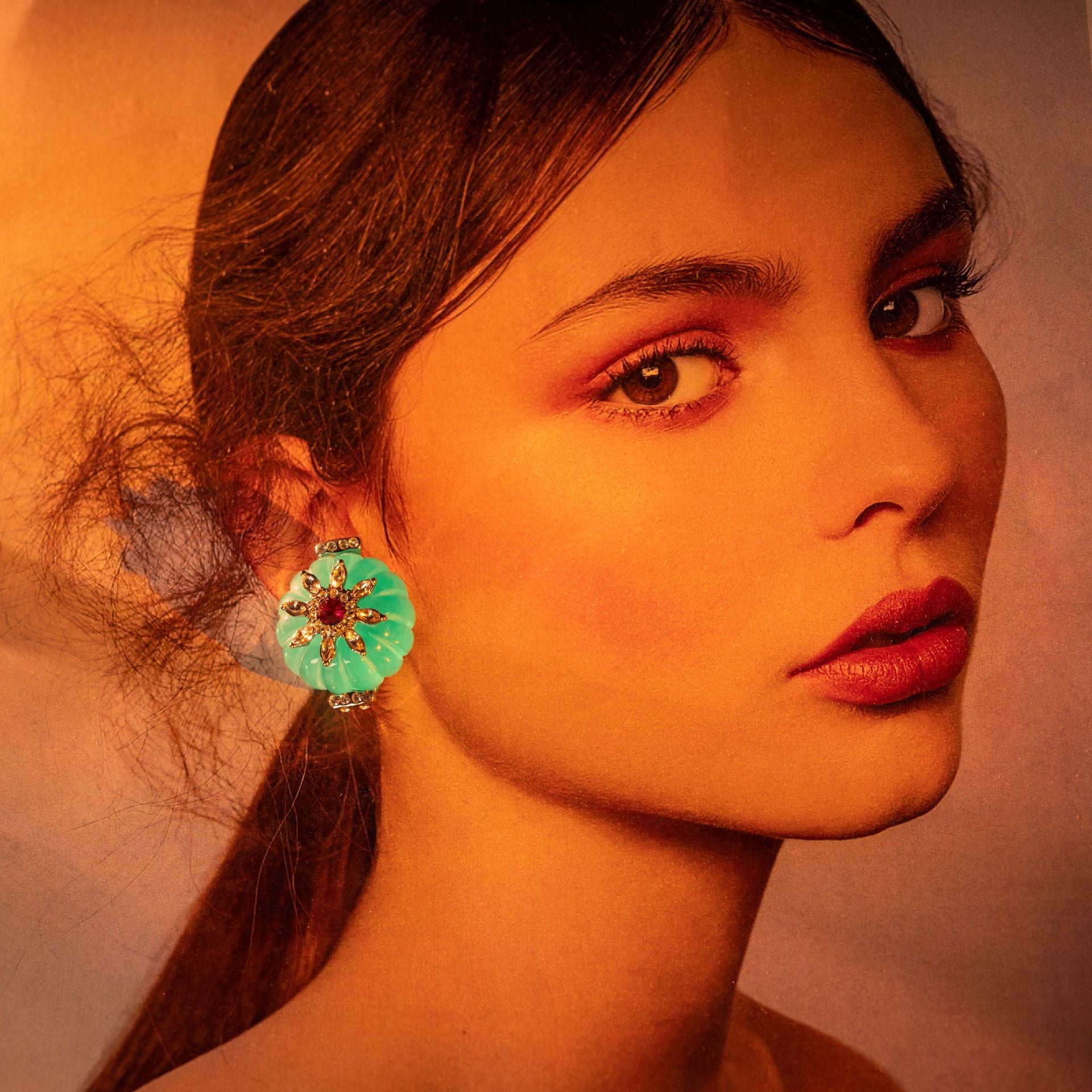 Original design full of diamonds three-piece set