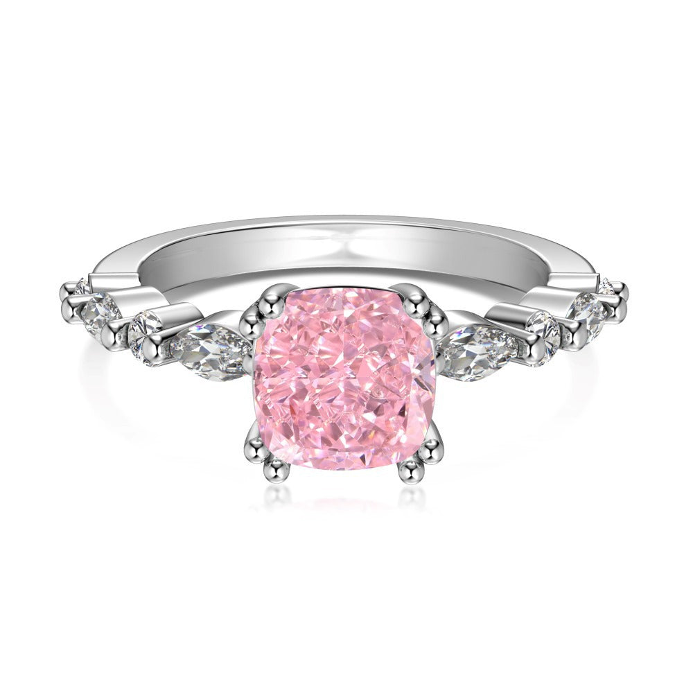 Light luxury high-end zircon series ring