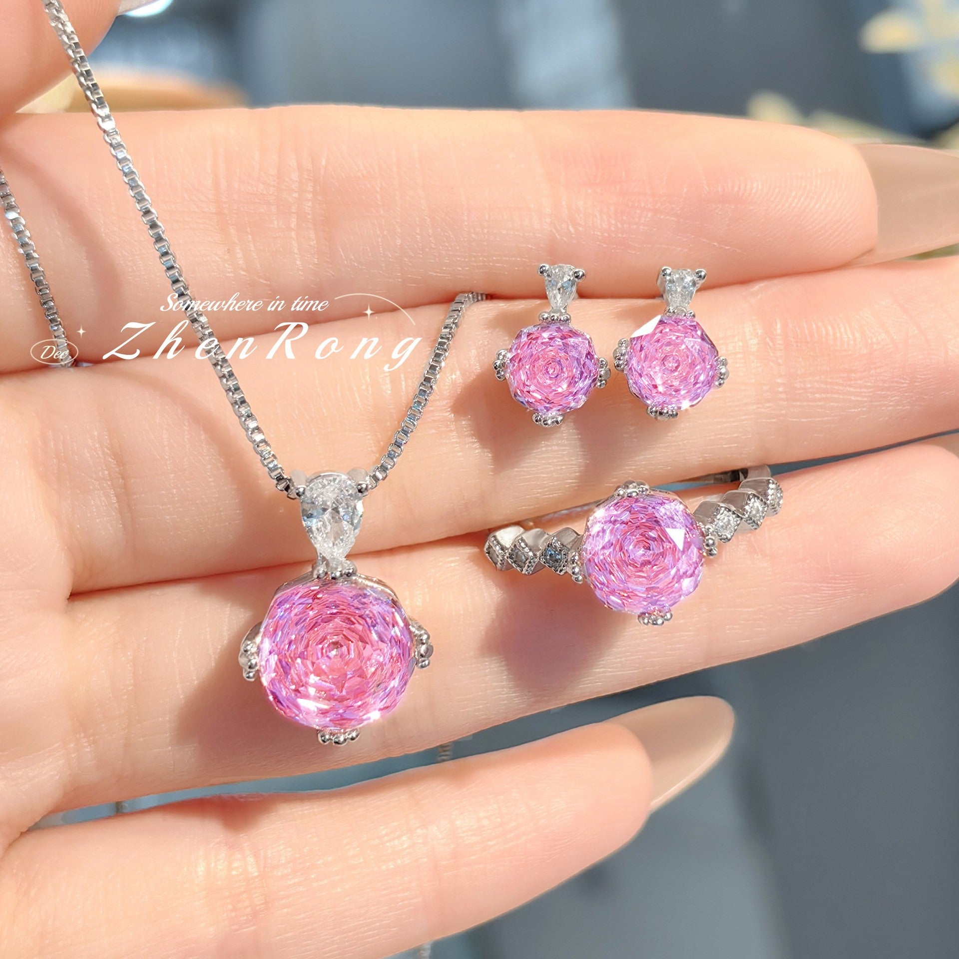 Octagonal Millennium Rose Che Paraiba Color Treasure Series