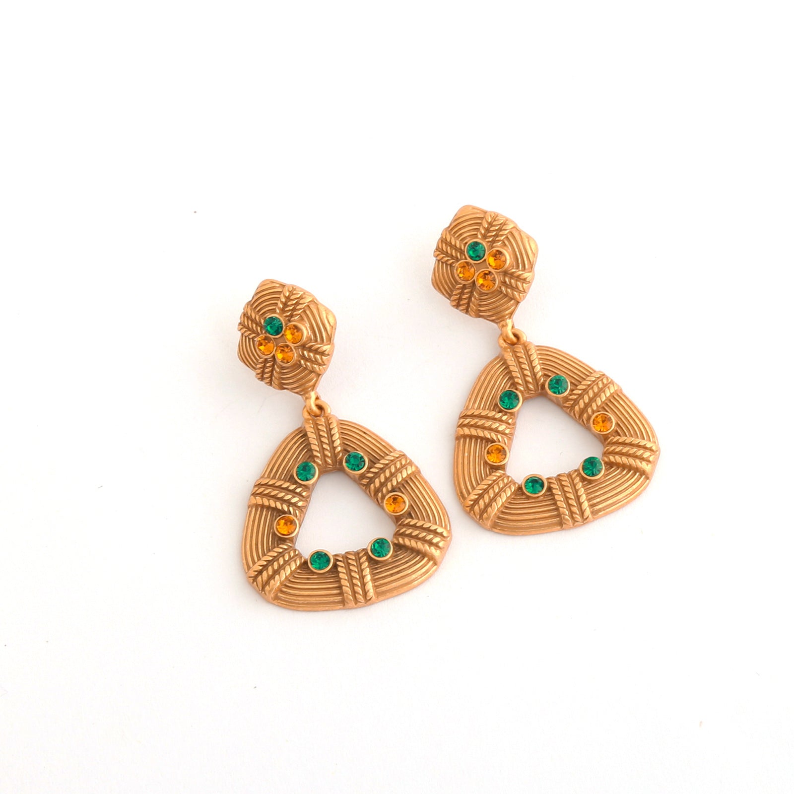 Bohemian bronze light luxury earrings