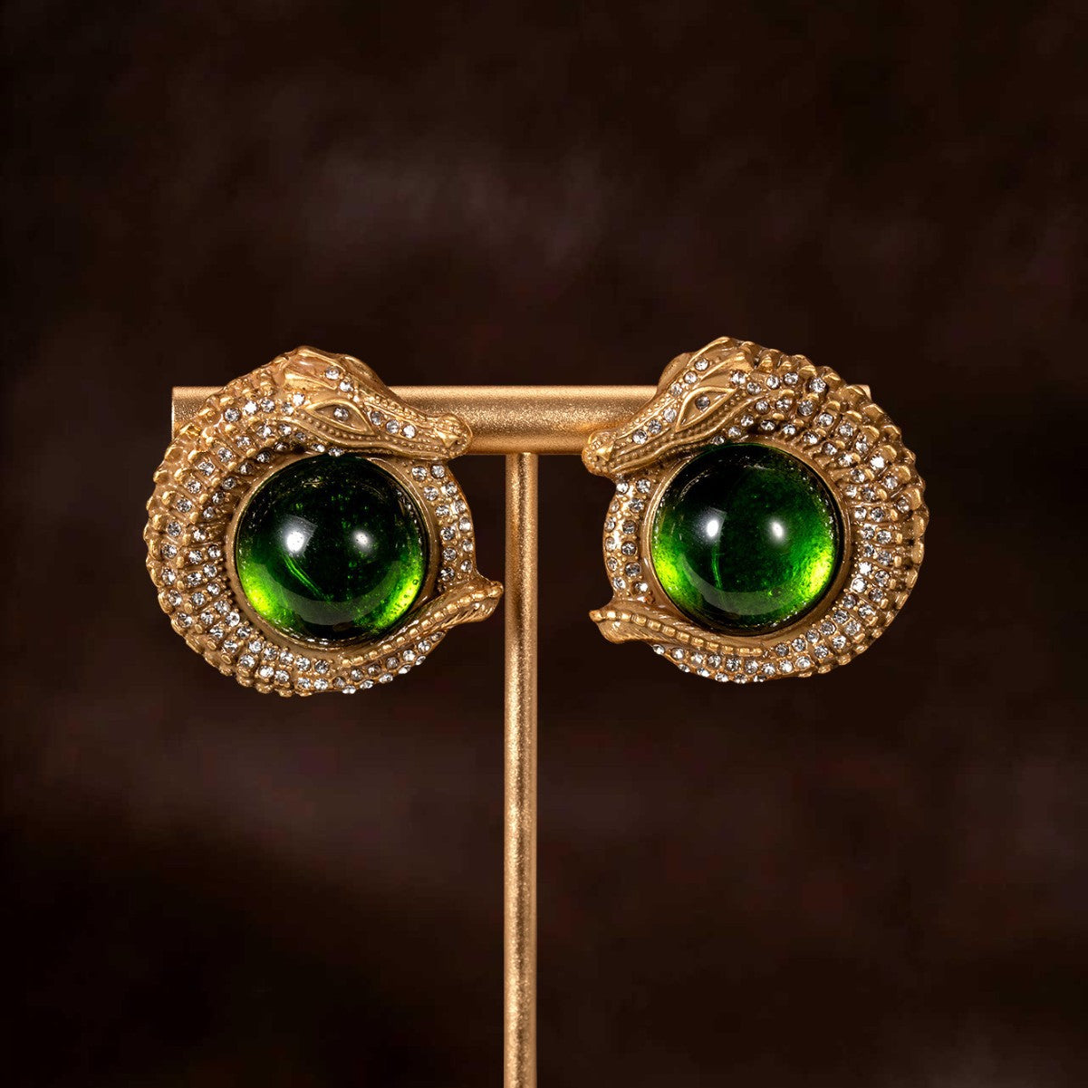 Collier diamant médiéval vintage émaillé