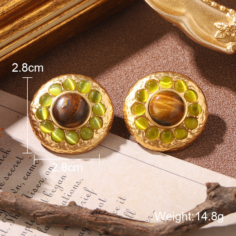 Boucles d'oreilles clous fantaisie médiévales, série