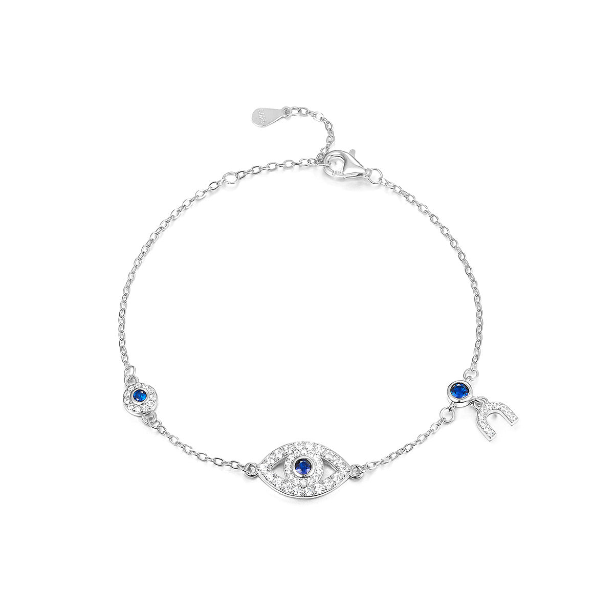 925 Sterling Silver Demon's Eye Bracelet