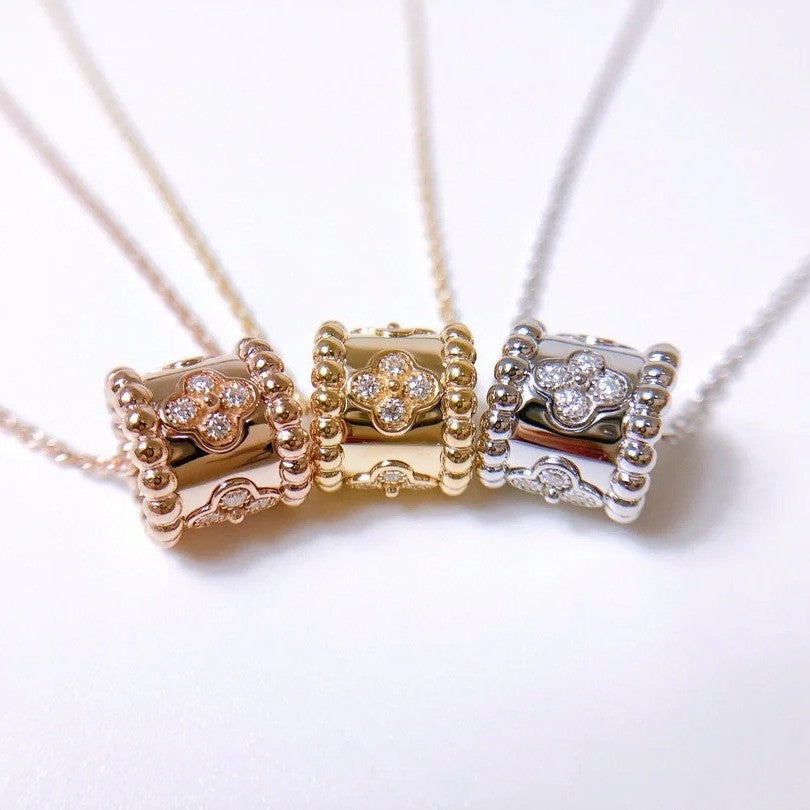 Lucky Clover Kaleidoscope Necklace
