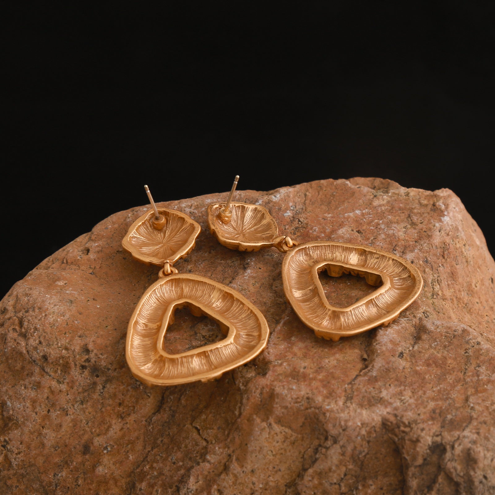 Bohemian bronze light luxury earrings