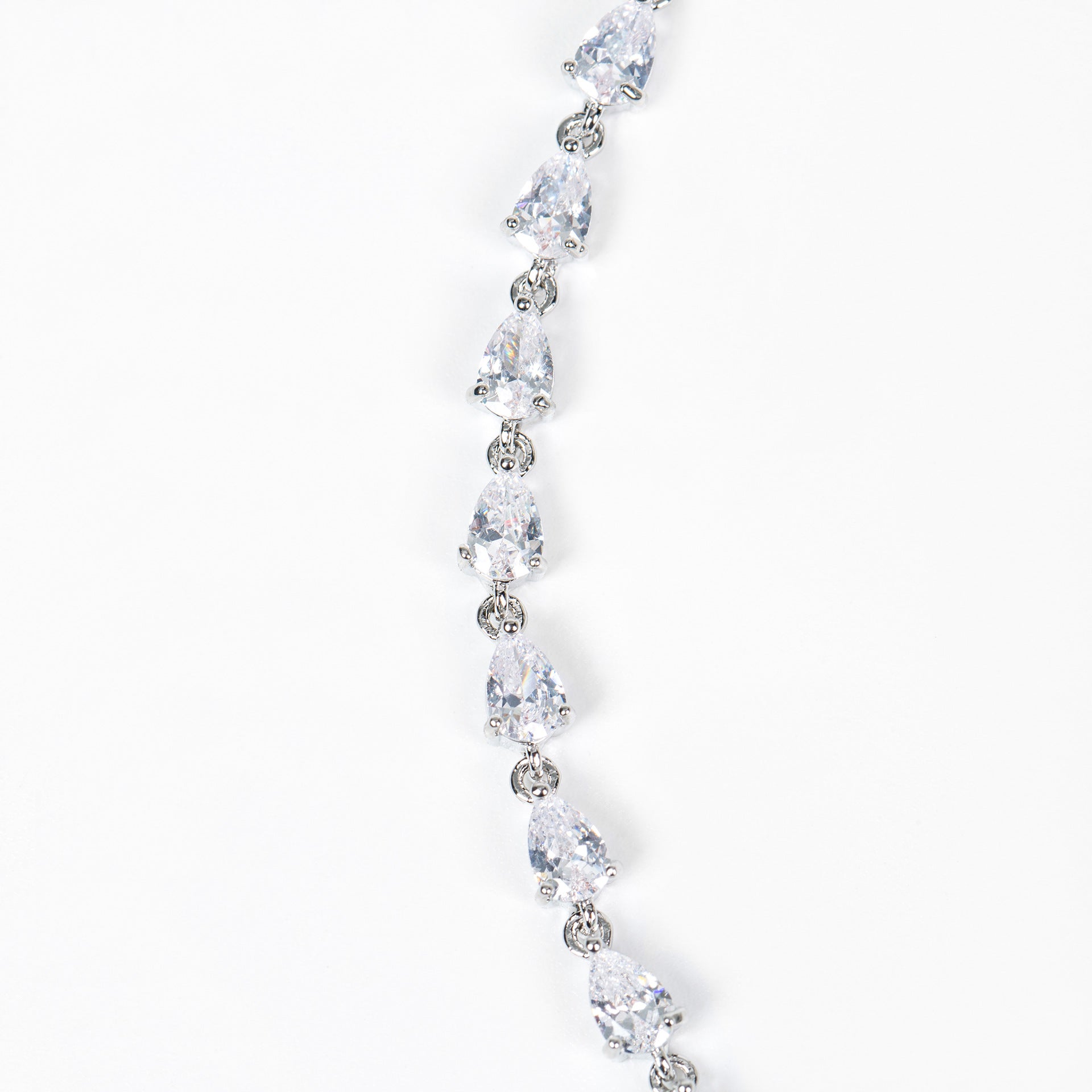 Luxury Navy Blue Crystal Necklace and Earrings Jewelry Set