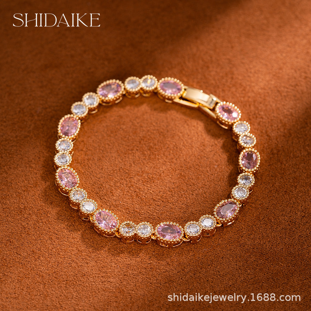 Stylish retro zircon bracelet