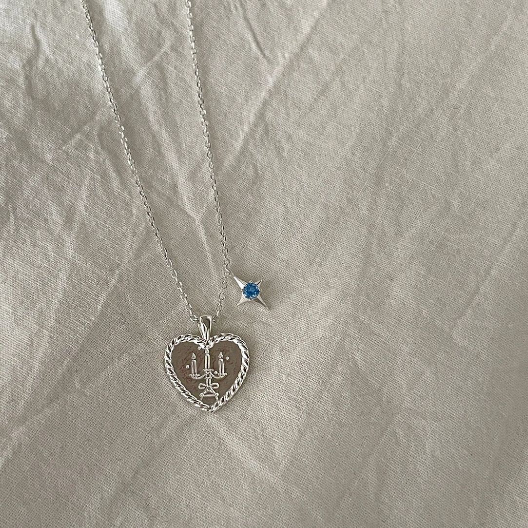 Candlelight love pendant necklace