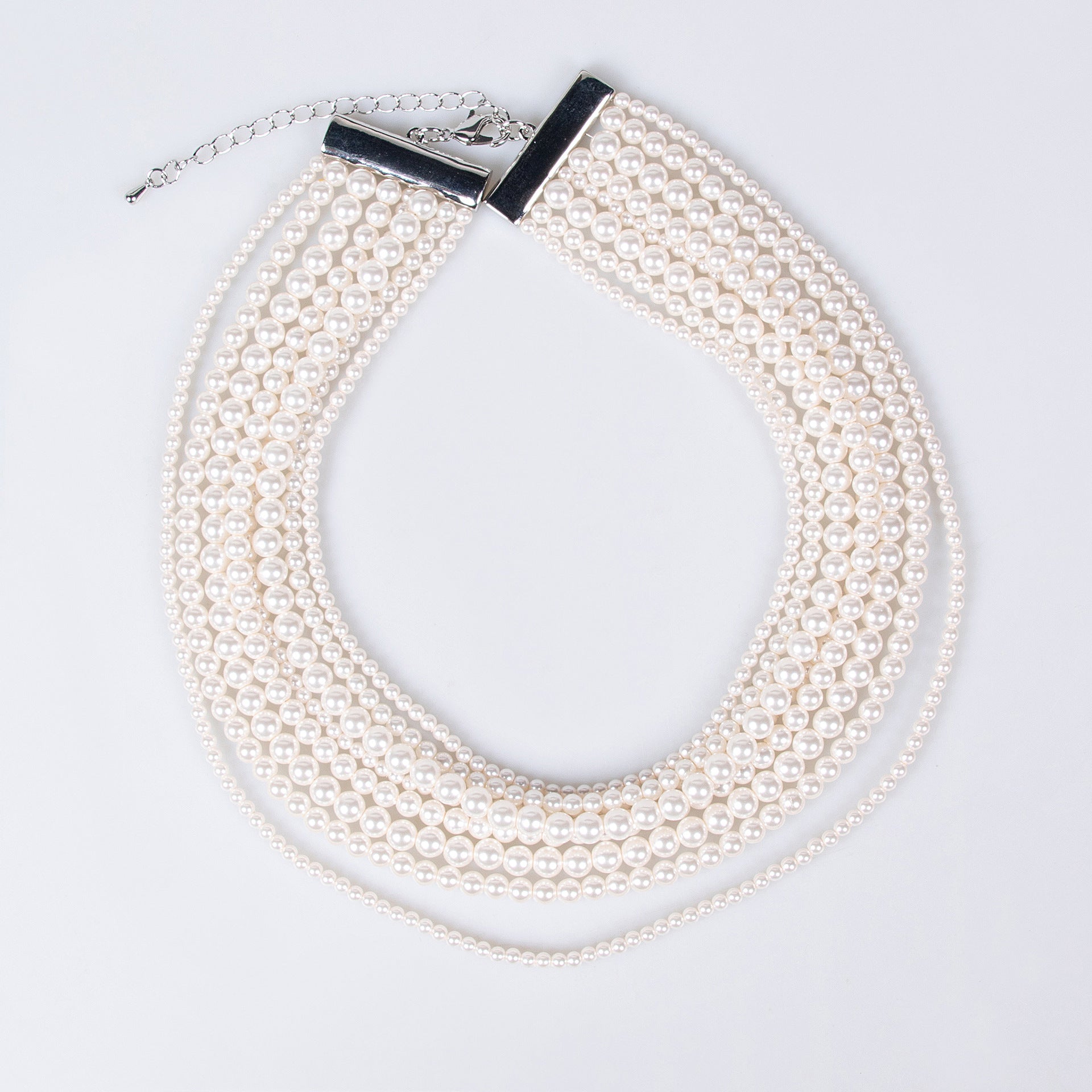 Luxury Layered Pearl Statement Necklace for Women