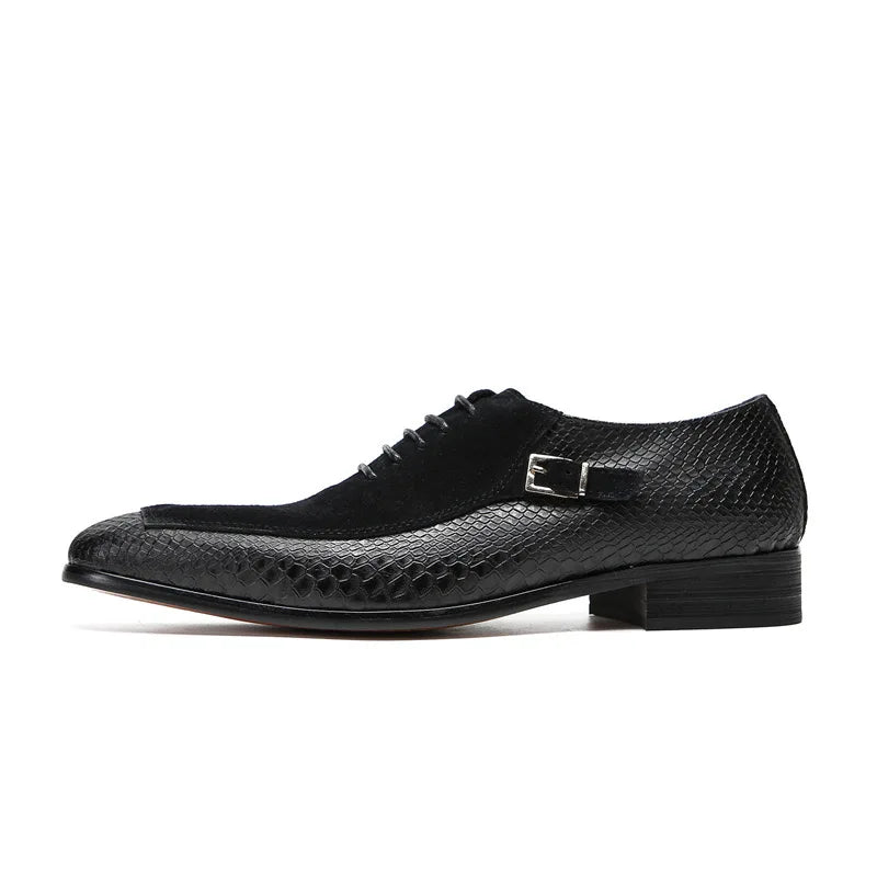 Black fashion shoes men's dress shoes