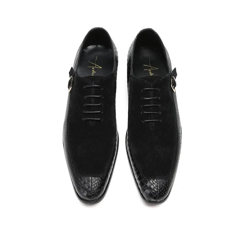 Black fashion shoes men's dress shoes