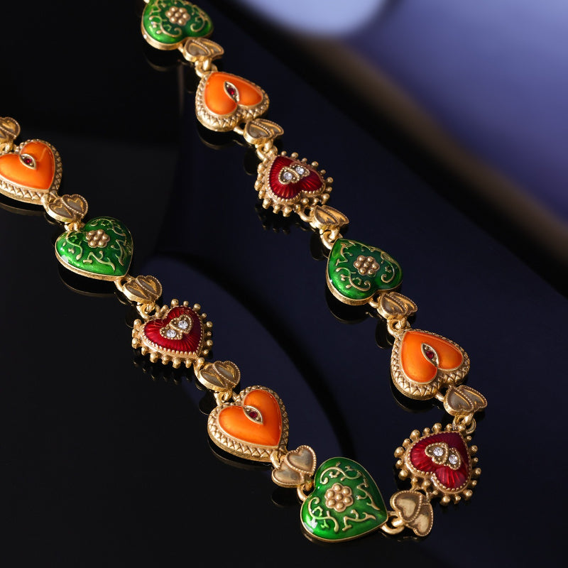 Retro medieval love light luxury diamond set