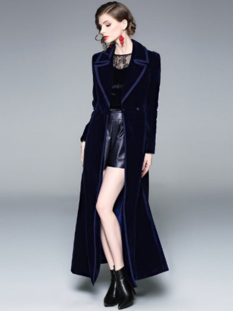 New temperament velvet coat